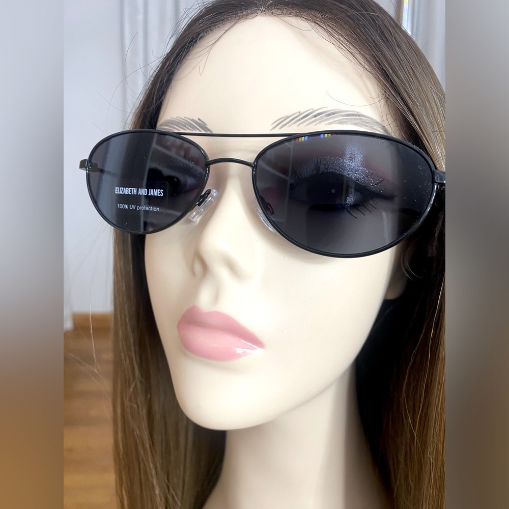 New! Elizabeth & James Black frame Sunglasses - Picture 5 of 12